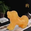 Jade Beige Natural Rata, Buey, Tigre, Conejo, Dragón, Serpiente, Caballo, Cabra, Mono, Gallo, Perro, Cerdo, Doce Animales del Zodiaco Jade Artesanía Feng Shui Adornos