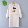 Delantal de Talla Grande para Mujer, Impermeable y a Prueba de Aceite para Cocinar en la Cocina, con Logo Impreso, Ropa de Trabajo para Hombre, Delantal de Dibujos Animados para Catering