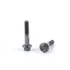 Tornillo de Máquina Gb5787 con Cabeza Hexagonal Exterior, Rosca Parcial, Cara de Brida, Acero al Carbono Medio, Aleación de Zinc-Níquel, Rosca Métrica, Alta Resistencia 8.8