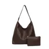 Bolso Tejido Vintage para Mujer 2026 Nuevo Nicho de Gama Alta Bolso de Hombro para el Trabajo Bolso Tote Madre e Hija Moderno