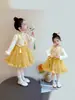 Nuevo Vestido de Estilo Chino para Niña, Moda Primaveral Elegante y con Estilo, Vestido Tradicional de Princesa China para Bebé, Conjunto de Dos Piezas para Primavera y Otoño