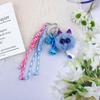 Creativo lindo nudo de cuerda de bola de pelo pequeño elementos de campana pequeña cadena de cuerda para llavero combinable cadena decorativa adornos colgantes para mochila escolar de hombres y mujeres