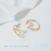 Anel Aberto Flor de Canário Vinha Ouro 14K Preenchido Pérola Pegajosa Boca Viva Feito à Mão DIY Acessórios de Joalheria