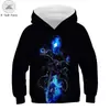 Venta directa de fábrica comercio exterior 2020 nuevo ropa infantil estampado digital cuello redondo con capucha suéter casual ropa infantil suéter con capucha