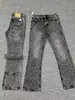Jeans acampanados retro de tela lavada clásica vintage en negro y gris transfronterizos, únicos, modernos, casuales, versátiles, pantalones largos