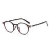 Armazón de Gafas Redondo de Moda en Tr90, Aspecto Natural Esencial para Madrugadores, Gafas de Prescripción Y6612 Retro 49 con Filtro de Luz Azul