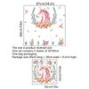 MS4259-ZC Unicornio Flor Mariposa Dibujos Animados Pegatinas de Pared Sala de Estar Dormitorio Habitación Infantil Pared de Fondo Decorativa de Pared