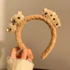 Adorable Diadema de Dibujos Animados Nuevo Aro para el Cabello de Animales Felpa Diadema Dulce de Color Accesorios para el Cabello de Otoño e Invierno para Lavar el Cabello para Mujeres