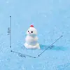 Miniatura adorável de urso branco como a neve para criar uma paisagem em miniatura; decoração e acessório DIY com tema de iceberg; peça decorativa pequena