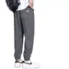 Pantalones de Verano Nuevos para Hombre de Seda de Hielo Fina para Aire Acondicionado Marca de Tendencia Deportivos de Moda Joggers Versátiles Casuales Cómodos Largos