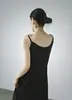 Vestido de tirantes de lunares estilo japonés Kaneko para mujer, nuevo vestido largo holgado adelgazante, vestido tipo tank sin mangas simple y elegante