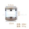 Pote de Vidro Transparente à Prova de Umidade com Tampa Pote para Armazenamento de Alimentos Pote Selado Pote para Frutas Secas Goji Berry Pote para Chá Aromatizado Açúcar Lanche