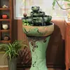 Ornamentos Criativos de Fonte com Água Corrente Bola Feng Shui Paisagem Aquática Umidificador Roda Feng Shui Chinesa Aquário Pequeno para Mesa de Sala de Estar