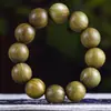 Pulseira de Sândalo Verde Argentino com Pingente de Cabaça 2.0, Contas Budistas de Oração Estilo Zen Masculino, Acessório de Mão Estilo Chinês, Atacado