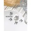 Celebridade da Internet Joias para Unhas em Liga de Zinco Borboleta Estilo Luxo Leve Metal Prateado de Alta Qualidade Acessórios Tridimensionais para Decoração de Unhas Venda por Atacado