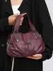 Bolso de hombro cruzado para mujer de piel sintética, moda transfronteriza versátil de alta gama para mamá, bolso cruzado de gran capacidad para mujeres de mediana edad