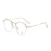 Gafas Lisas de Moda Nuevas para Mujer, Adelgazantes y Versátiles, Aptas para Lentes Graduados, Bloqueo de Luz Azul, Sensación de Alta Gama