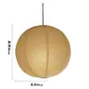 [Transfronterizo] Restaurante Casa de Huéspedes Estilo Zen Papel de Arroz Estilo Noguchi Bola Redonda Dormitorio Tienda de Ropa Esférica Estilo Yung Lámpara de Techo Lámpara de Papel Japón
