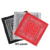 Poliéster poliéster caju flor preto vermelho branco caju flor Esportes pulseira decorativa cachecol quadrado
