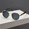 Óculos de Sol Redondos Retrô para Mulheres, Formato Oval Estilo Hong Kong, Estilo Old Money, Proteção UV, Novo Modelo de Óculos de Sol 2026