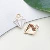 1 gota de óleo branco pingente pulseira colar pingente pequeno pingente artesanal diy chaveiro joias acessórios atacado