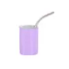 Taza mini de acero inoxidable de 3 oz para licores, taza de coche portátil, taza de café con pajilla de vacío para sublimación