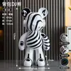 Urso Dj Violento Pintado à Mão Grande Ornamento de Chão para Sala de Estar, Hotel, Transmissão ao Vivo Criativa, Novo Produto 2025, Envio Direto da Fábrica