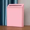 Buzón Simple para Exteriores de Color Sólido Sin Cerradura Montado en la Pared Colgante de Pared para el Hogar Buzón Decorativo de Hierro Listo para la Venta