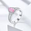 Anillo tesoro de color corte Flor de Hielo de 1.5 ct de plata esterlina, juego de anillos combinados de lujo de alta gama 6*9 diamante de alto carbono plata S925 anillo para mujer