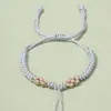 Pulsera Nudo Flor de Durazno Semi-Terminada, Tejido a Mano con Hilo de Cinco Colores para el Año de Nacimiento, Pulsera DIY para Adultos, Joyería de Cuerda Trenzada al por Mayor