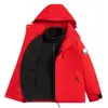 Chamarra tres en uno estilo Luotuo para mujer con forro desmontable, abrigo cortavientos impermeable para hombre para senderismo, viajes, montañismo
