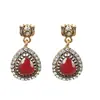 Brincos de Desejo Super Brilhantes Gota d'Água Cravejados com Diamante Retrô Personalizados Brincos de Dama Brincos Europeus e Americanos