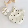 Roupas Finas de Verão para Bebê Macacão de Algodão Puro Gaze Moda Fofa Sem Mangas Colete Roupas de Engatinhar
