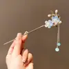 Horquilla de Ébano para Mujer con un Toque Fresco y Elegante, Horquilla de Flor de Magnolia, Accesorio para el Cabello de Estilo Tradicional para Peinados Recogidos Diarios