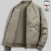 Jaqueta de Algodão Gola Padre Transfronteiriça Masculina Curta de Inverno Espessada Quente à Prova de Frio Jaqueta Casual Jovem Tendência Marca Jaqueta