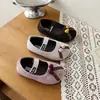 Mocasines de terciopelo para niña, sin cordones, corte bajo, estilo coreano 2026 Otoño, Zapatos casuales de piel Mary Jane, Estilo princesa