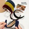 Diadema de Gama Alta para Otoño e Invierno de Gamuza con Pedrería y Corona Alta, Accesorio de Moda Transfronterizo para Rostros Pequeños