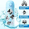 50 Piezas de Pegatinas Góticas Creativas en Blanco y Negro, Pegatinas Impermeables Estilo Punk para Graffiti en Maletas, Pegatinas para Casco de Motocicleta