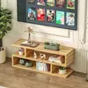 Mueble de TV sencillo para sala de estar, mueble de pared largo de pie para almacenamiento, mueble de TV moderno minimalista para apartamentos pequeños y casas de alquiler