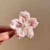 Pêssego Morte Super Fada Rosa Flor Grampo de Cabelo Feminino Fofo Clipe Adorno de Cabeça Alto Nível Versátil Clipe Lateral Grampo Lateral