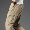 Venta al por mayor de fábrica Comercio exterior Verano Casual Multibolsillos Cargo Pantalones Largos Simples Versátiles Holgados Talla Europea para Hombre Pantalones de Pierna Recta