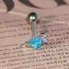 Piercing para Lengua de Pequeño Diablo con Forma de Corazón y Zirconia Incrustada en Cobre, Anillo para Lengua de Acero Inoxidable Estilo Nuevo, Joyería para Piercing Corporal Transfronteriza