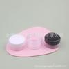 Polvo azul caja redonda negra 10g crema sub-embotellada aceite para uñas botella de plástico 10ml botella de boca ancha caja para polvo caja para sombra de ojos caja para crema