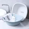 Balanza para Lavado Facial de Bebé Hogareña Engrosada Duradera Especial para Dormitorio de Estudiantes Plástico Lavabo para Ropa Lavado de Manos y Pies Balanza Multifuncional