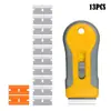 Conjunto Transfronteiriço de 13 peças de adesivos para ferramenta raspadora ajustável com raspador de metal e plástico limpador de cola raspador