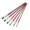 Fabricante Yihuale Pintura Personalizada Cepillo Acrílico de Nylon Tiza de Agua Varilla Roja Producción Pelo de Nylon Tiza de Agua