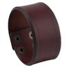 Punk Novo Estilo Simples Retro Wide Pulseira de Couro Comércio Exterior Europeu e Americano Joias Estilo Punk Cabeça Masculina Camada Cowhide Pulseira