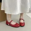 Hermosos Zapatos Planos Bajos de Primavera/Verano, Combinación Suave con Faldas en Capas, Zapatos Mary Jane Retro, 2026 Punta Redonda Talla Grande