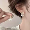 Presilhas de Orelha Estilo Coreano Sem Furo, Brincos com Design Estiloso para Mulheres, Presilhas de Osso da Orelha com Borboleta e Pérola de Franja Longa, Alto Padrão