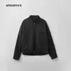 Chaqueta de Otoño para Hombre Apo, Estilo Moderno, Gama Alta, Fresca y Elegante, Corte Holgado, Cuello Alto, Resistente a las Arrugas, Chaqueta Casual Versátil.